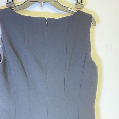 Black Label By Evan-Picone Womens Sleeveless Fit+Flare Dress Size 10 Color Black