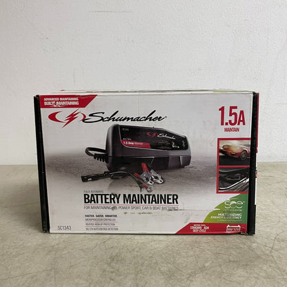 Schumacher 6V/12V 15A Fully Automatic Battery Charger Maintainer SC1343
