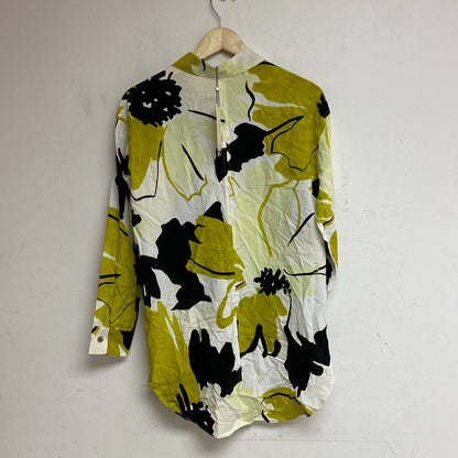CALIA Women's Long Sleeve Utility Shirt Cover Up Green Multi WSA22901PRT