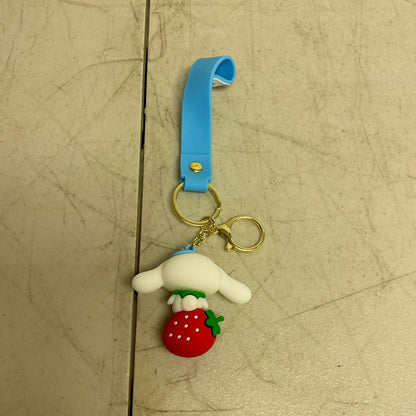 Assorted Silicone Cinnamoroll Keychain Strawberry Accessory
