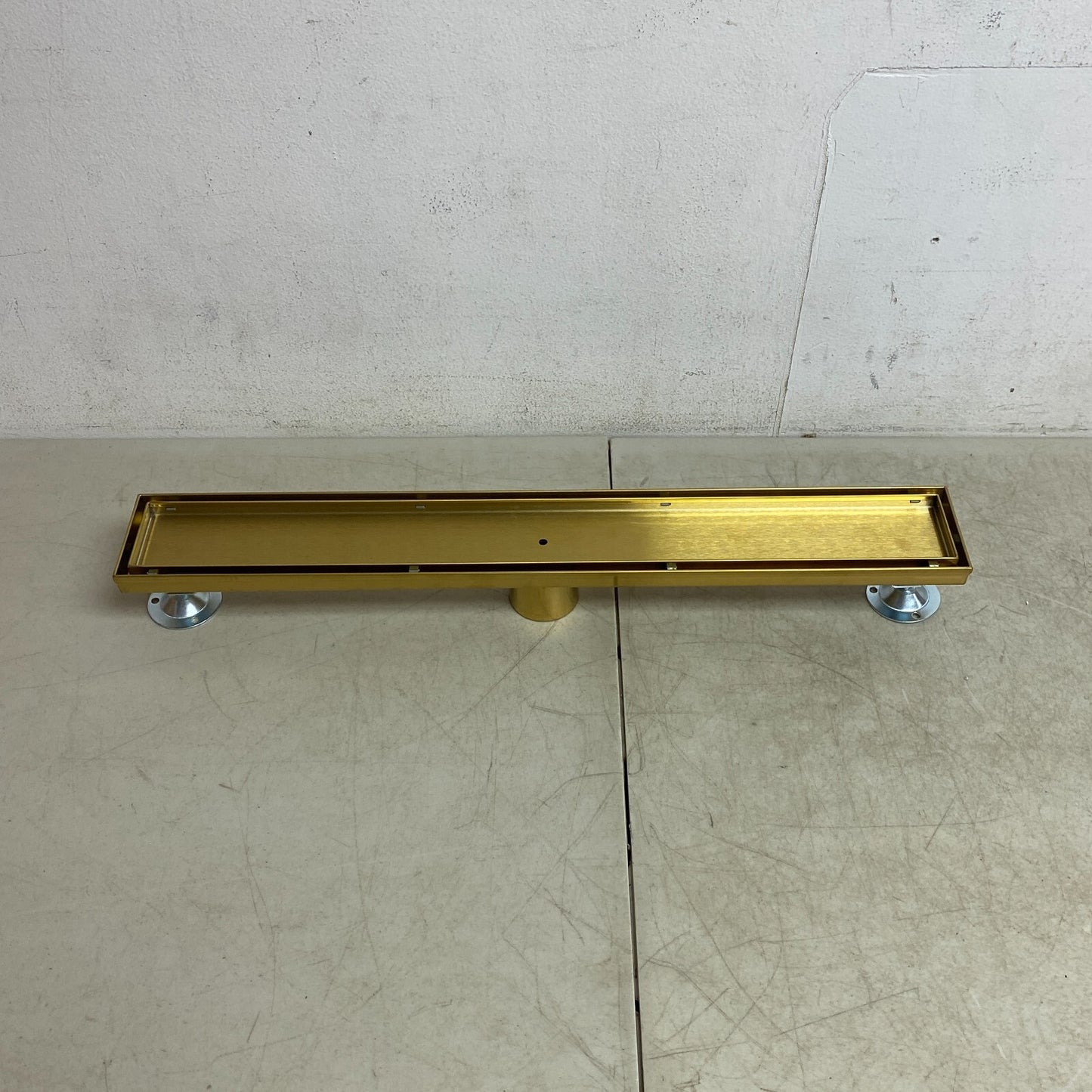 Signature Hardware 24" Cohen Linear Tile-In Shower Drain - Polished Brass