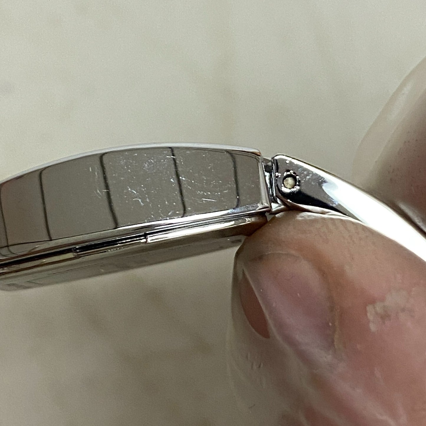 Armitron Women's 75/3531 Swarovski Crystal Acc SILVERT-Tone Bangle Watch R15