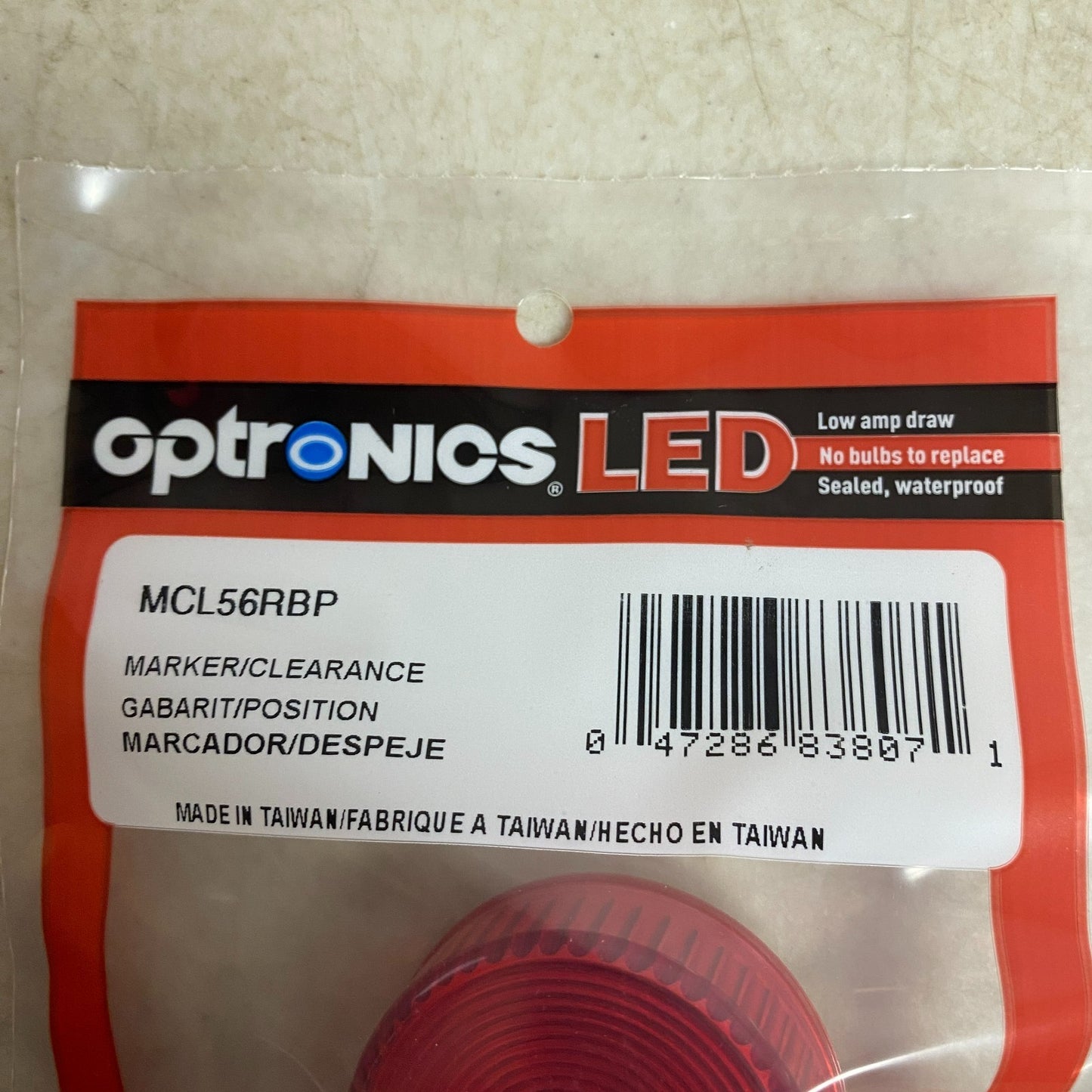 Optronics MCL56RBP 2″ Red LED Marker/Clearance Light Grommet Mount 5 PACK