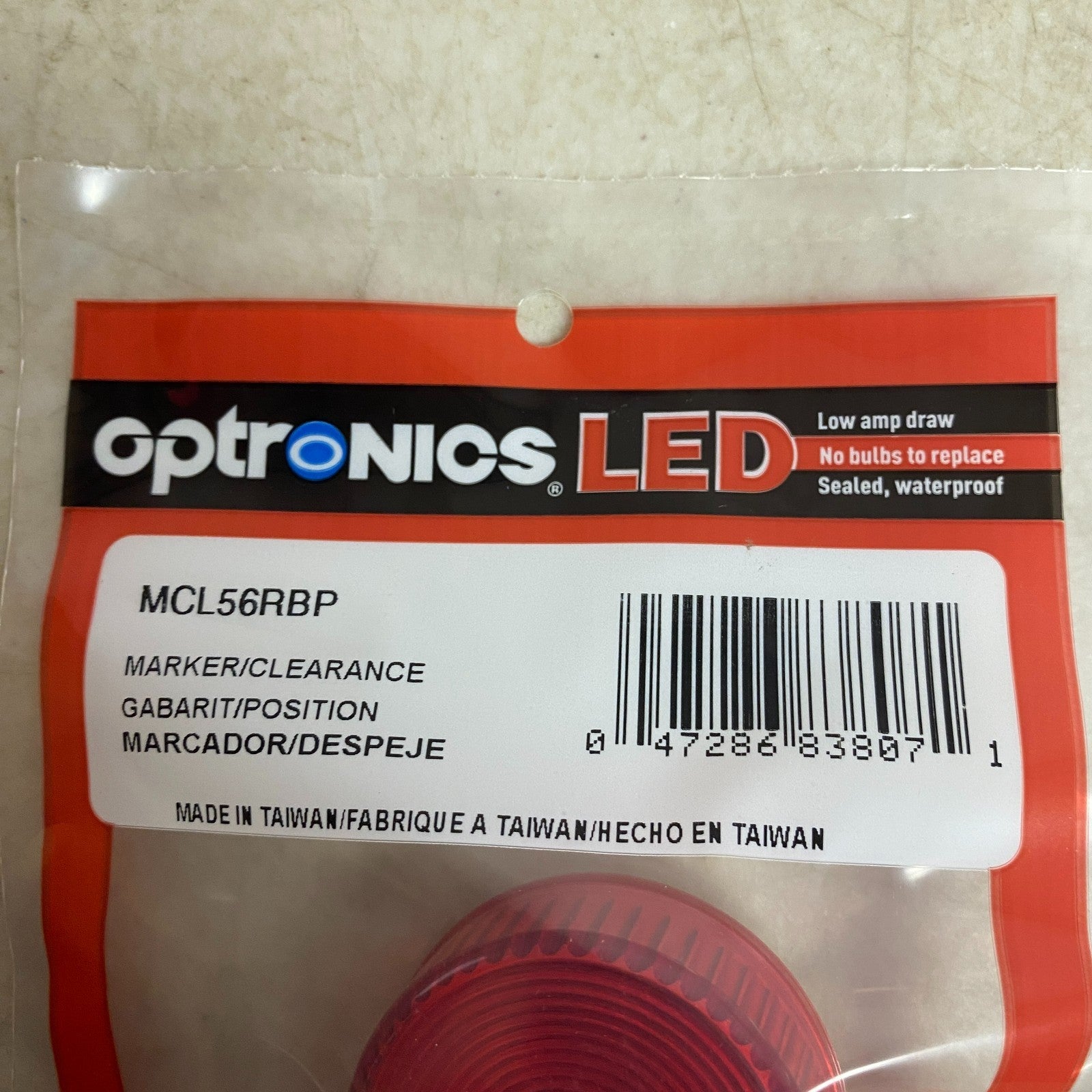 Optronics MCL56RBP 2″ Red LED Marker/Clearance Light Grommet Mount 5 PACK