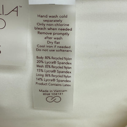 Calia Women's Swim Shirred V Front Mid Rise Bottom Cloud Cover WSA23415 New!