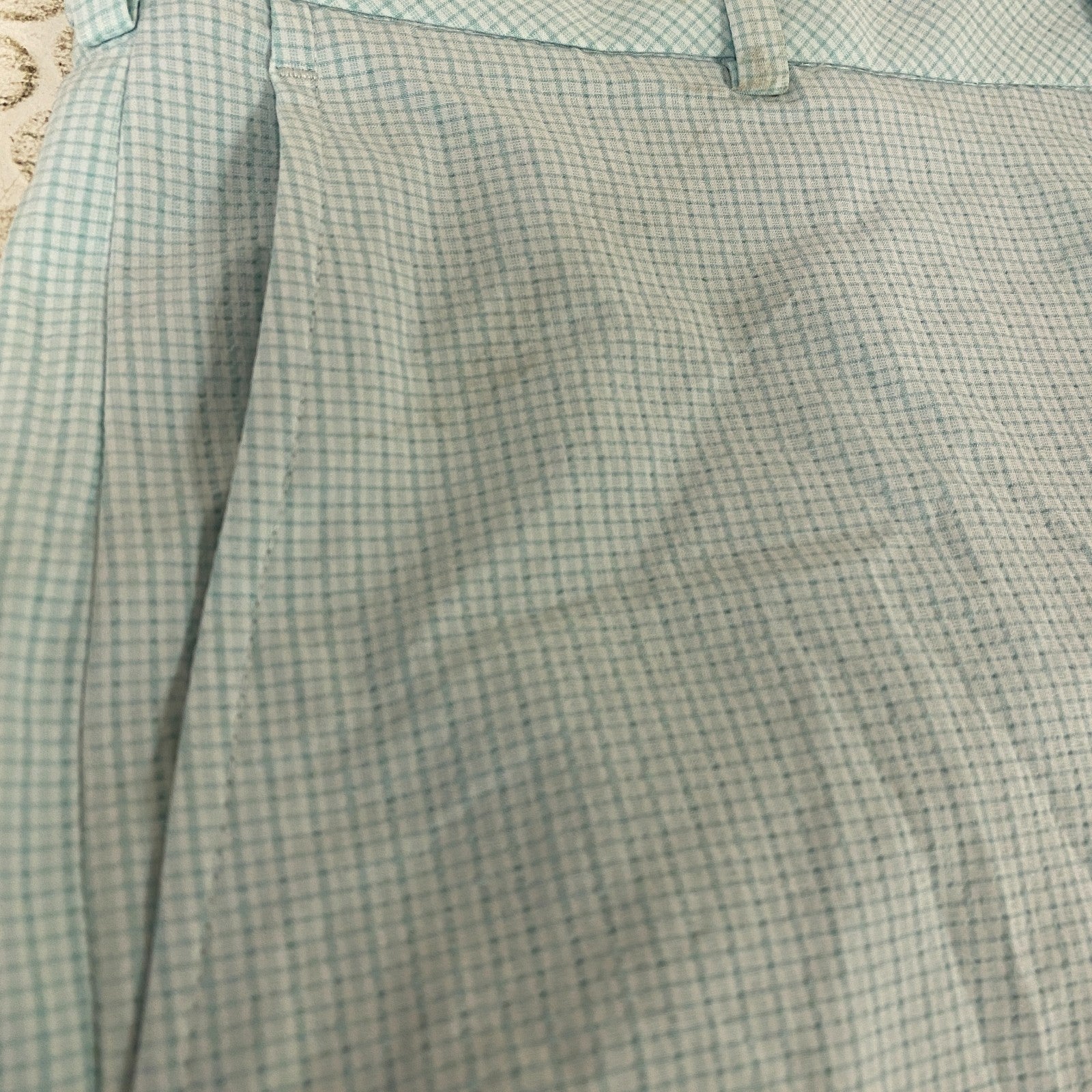 Walter Hagan P11 Menâs Light Green Seersucker Golf Shorts Summer Casual MGA141