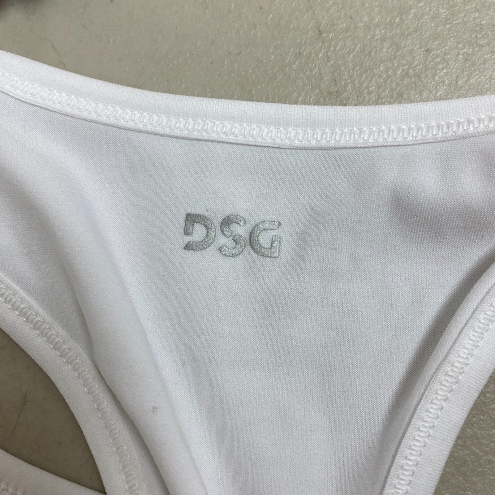 DSG Girls Performance Relaxed Fit Ruched Scoop Neck Tank Pure White DAG13123 New
