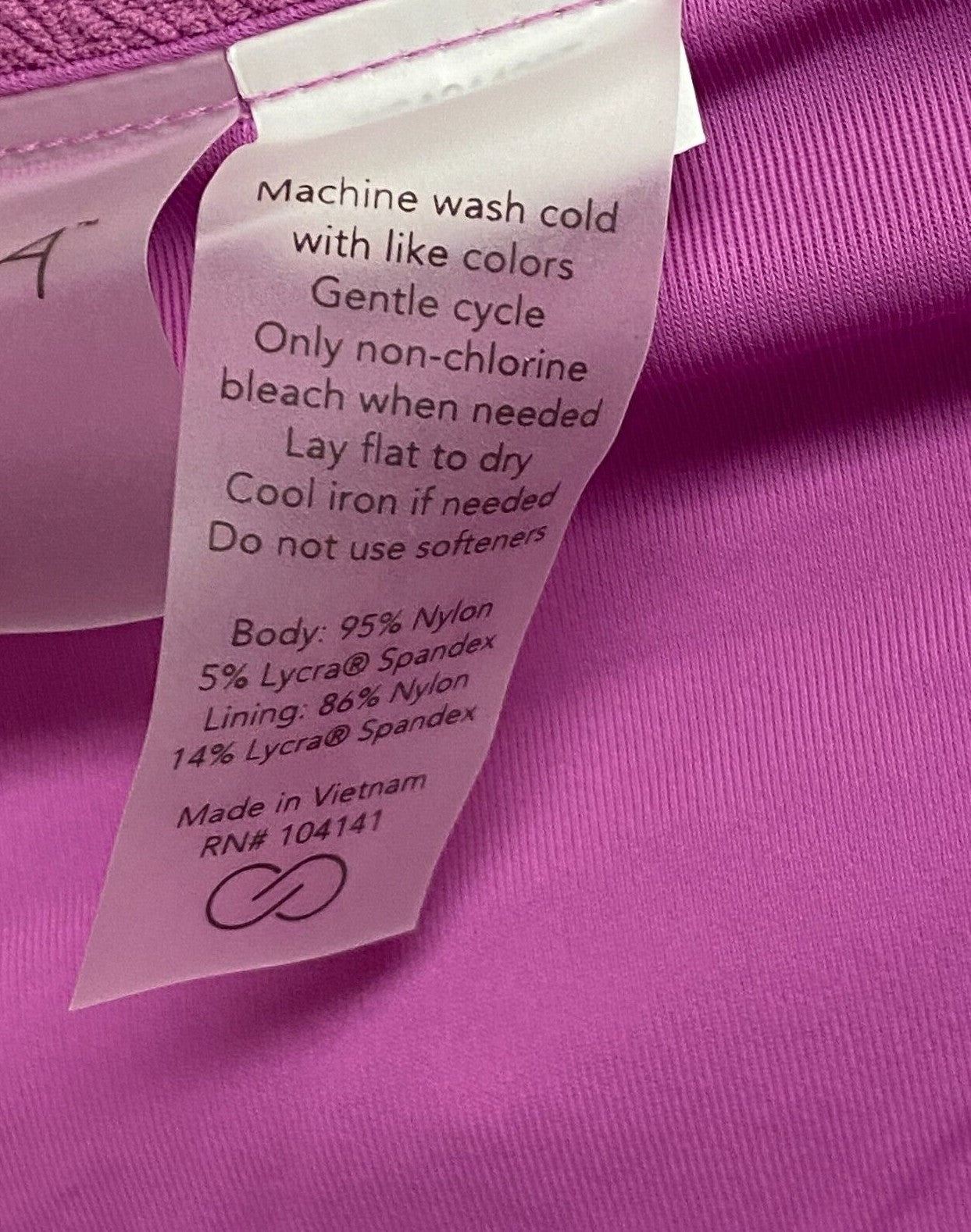 Calia Women's Swim Mid Rise Bikini Bottom Hygienic Protection Geranium Purple