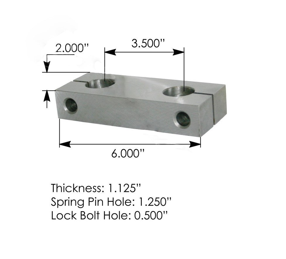 AUTOMANN Peterbilt Spring Shackle Side Bar Steel 6″×2″ Model M1500