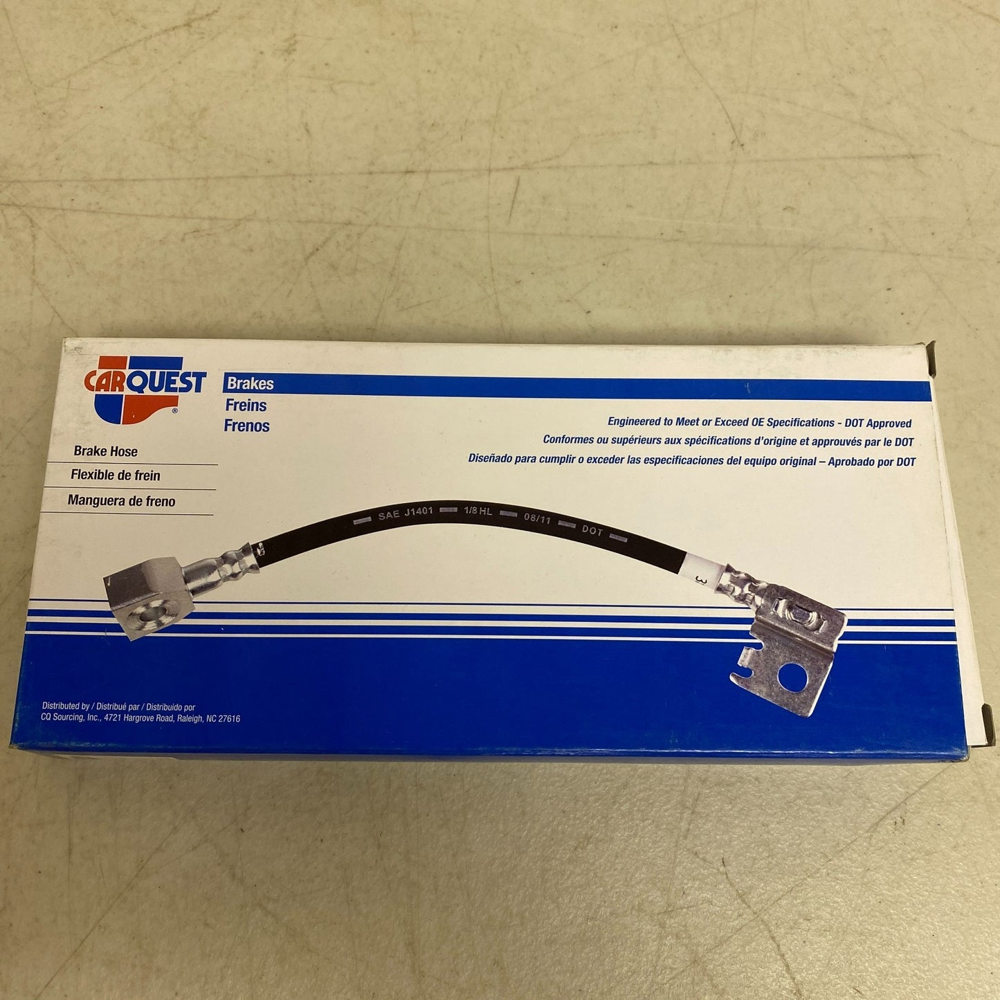 CARQUEST Brake Hydraulic Hose Assembly Black EPDM Rubber Model BHA38822