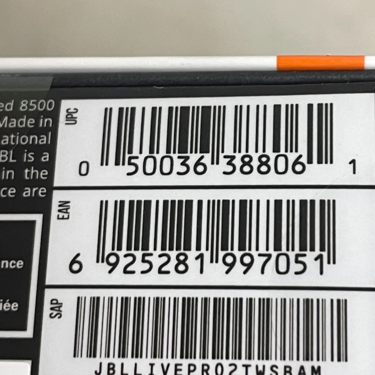 JBL Live Pro 2 True-Wireless Noise Canceling Headphones In Ear Earbuds Black NIB