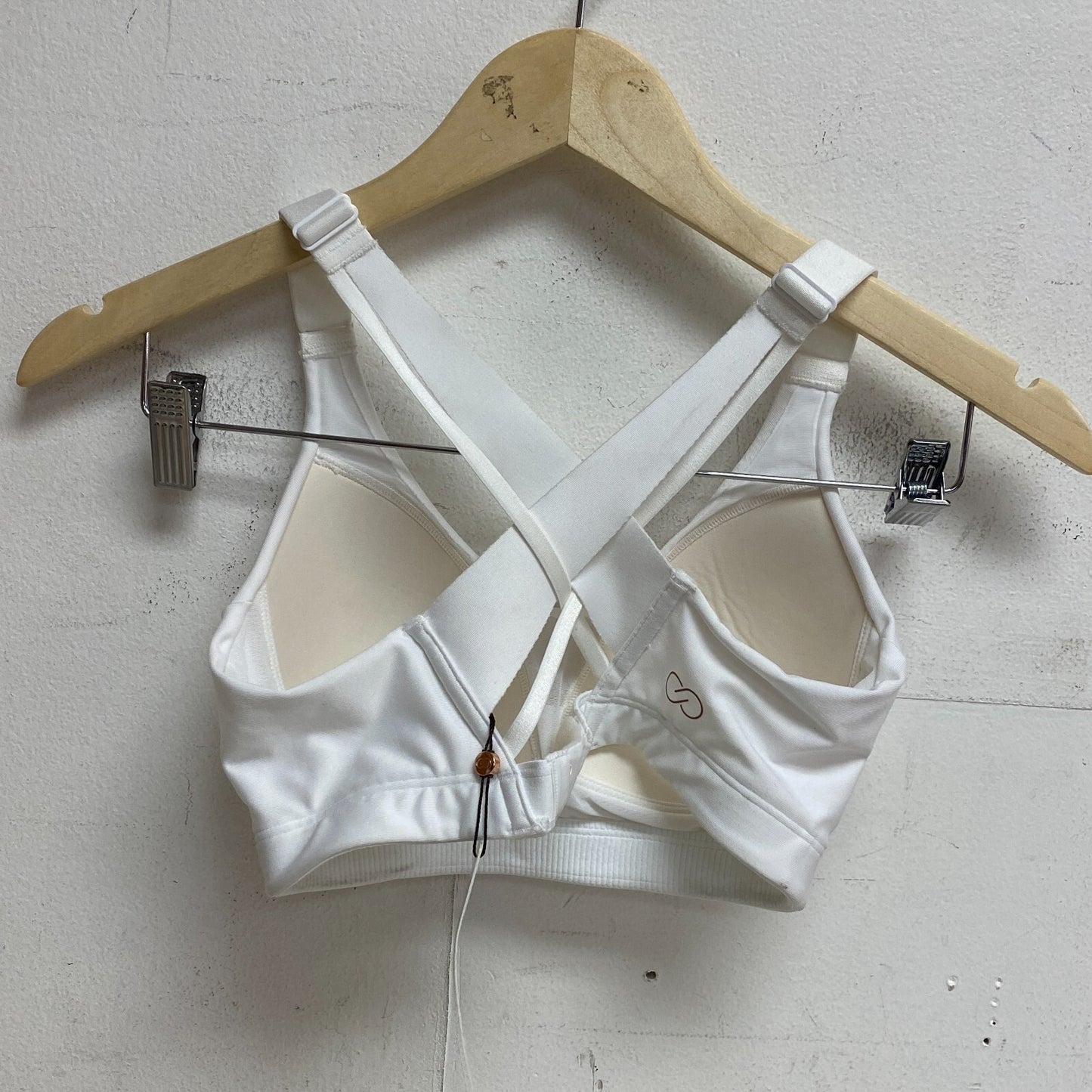 Calia Women's Made To Move Doublestrap Bra Medium Support Pure White WAX17206X