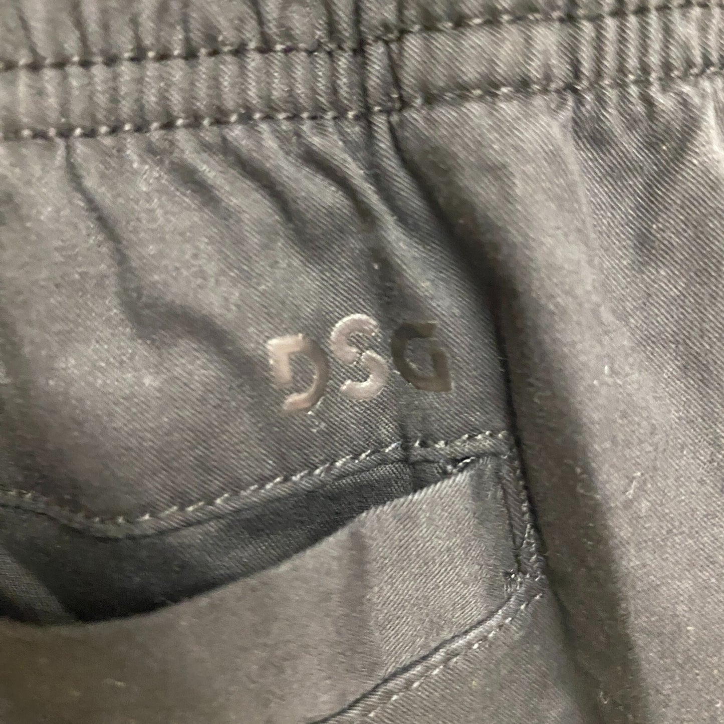 DSG 6" Men's Casual Cotton Short Pure Black Solid  DAM13135