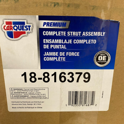 CARQUEST Premium Complete Strut Assembly Coil Spring Mount 18-816379