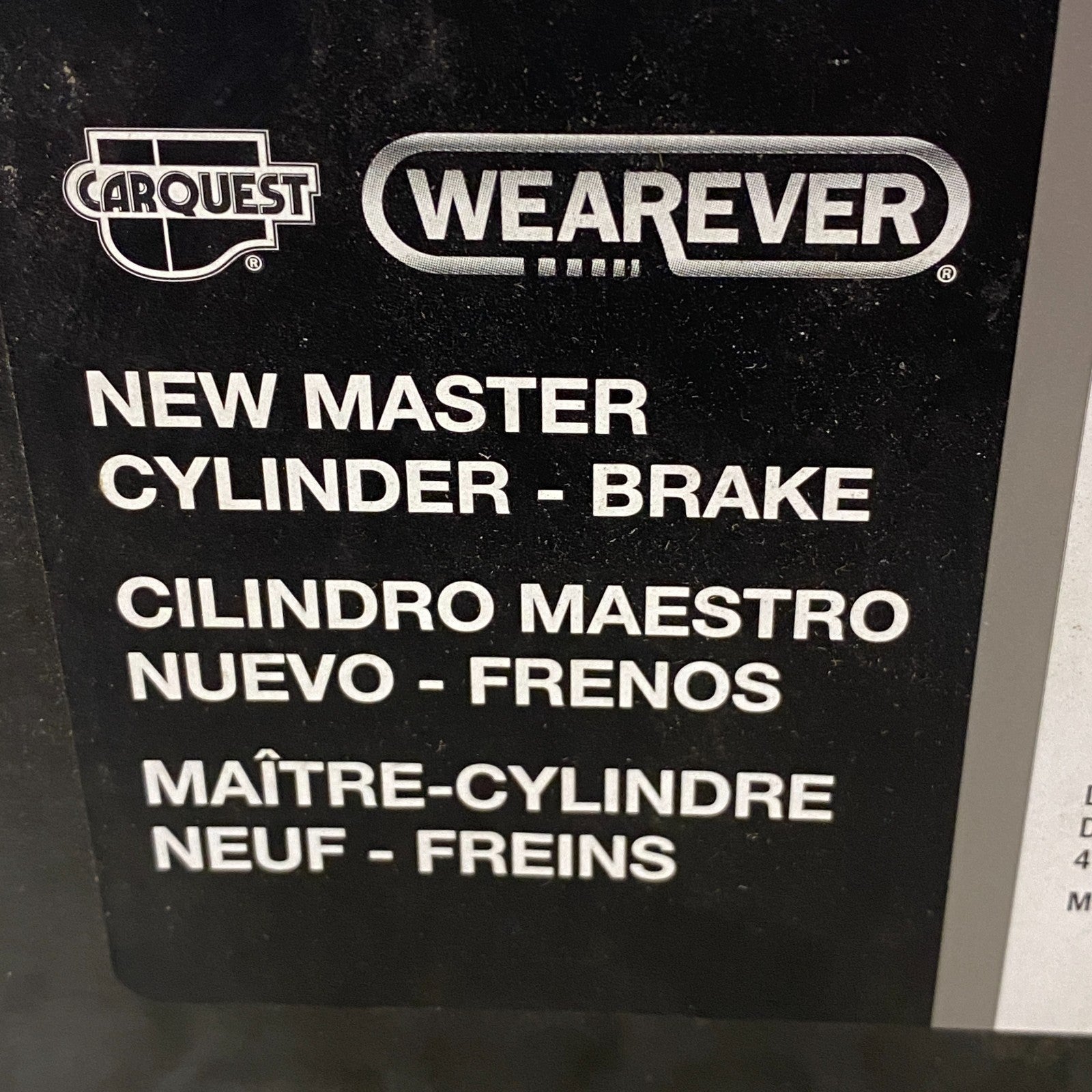 CARQUEST Wearever Brake Master Cylinder 7/8″ Bore w/ Reservoir MCA390323