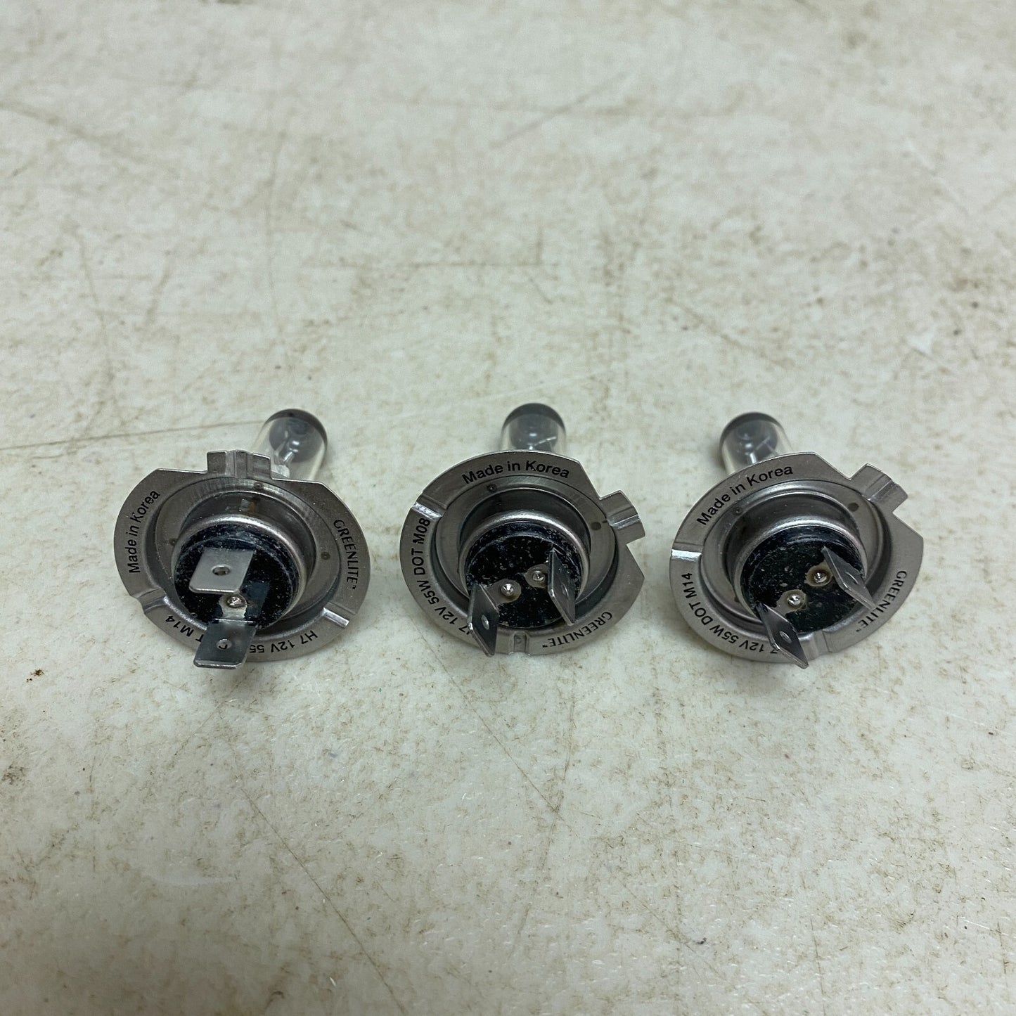 Greenlite Tungsten Halogen Lamp H7 12V-55W (3 Pack)