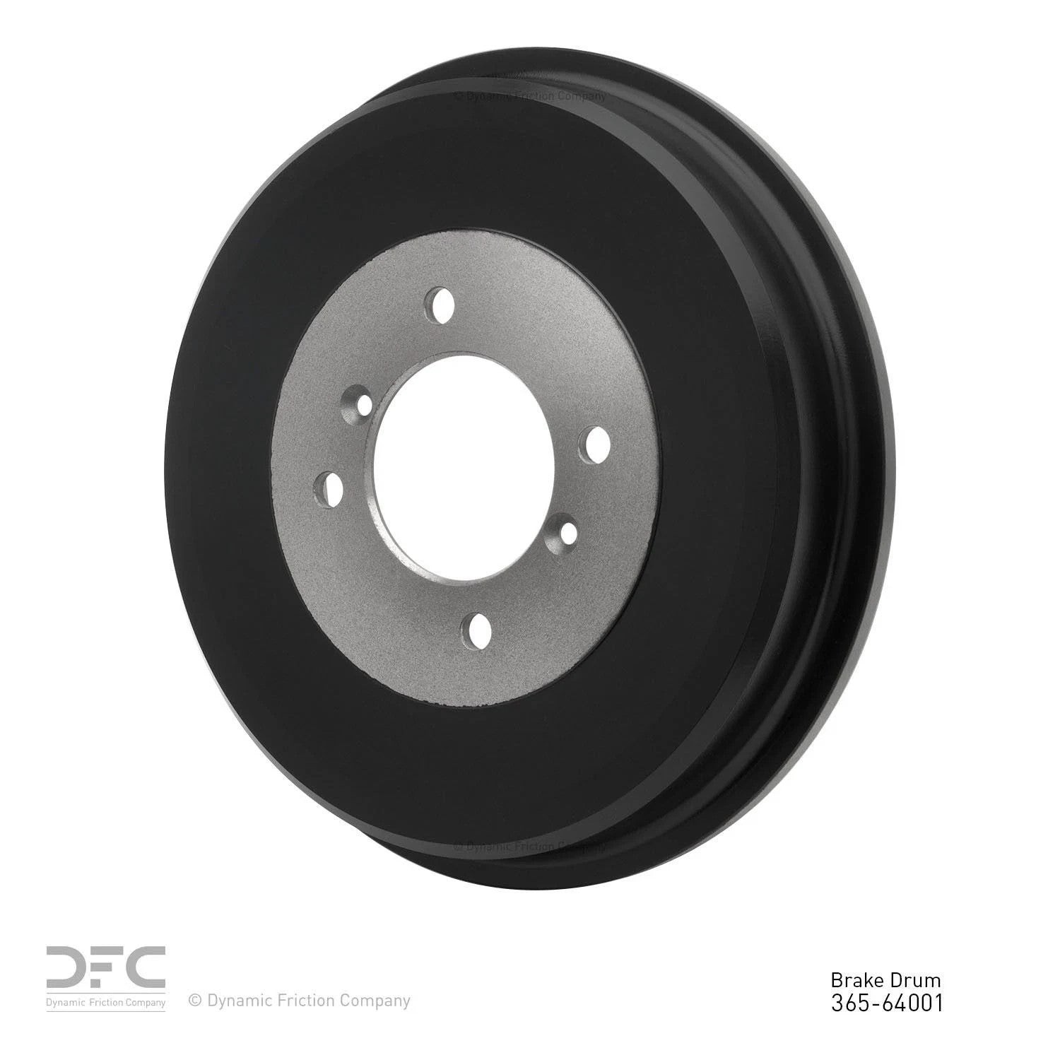 Dynamic Friction 365-64001 Rear Brake Drum 300 mm Black High-Temp Coating
