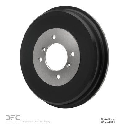 Dynamic Friction 365-64001 Rear Brake Drum 300 mm Black High-Temp Coating