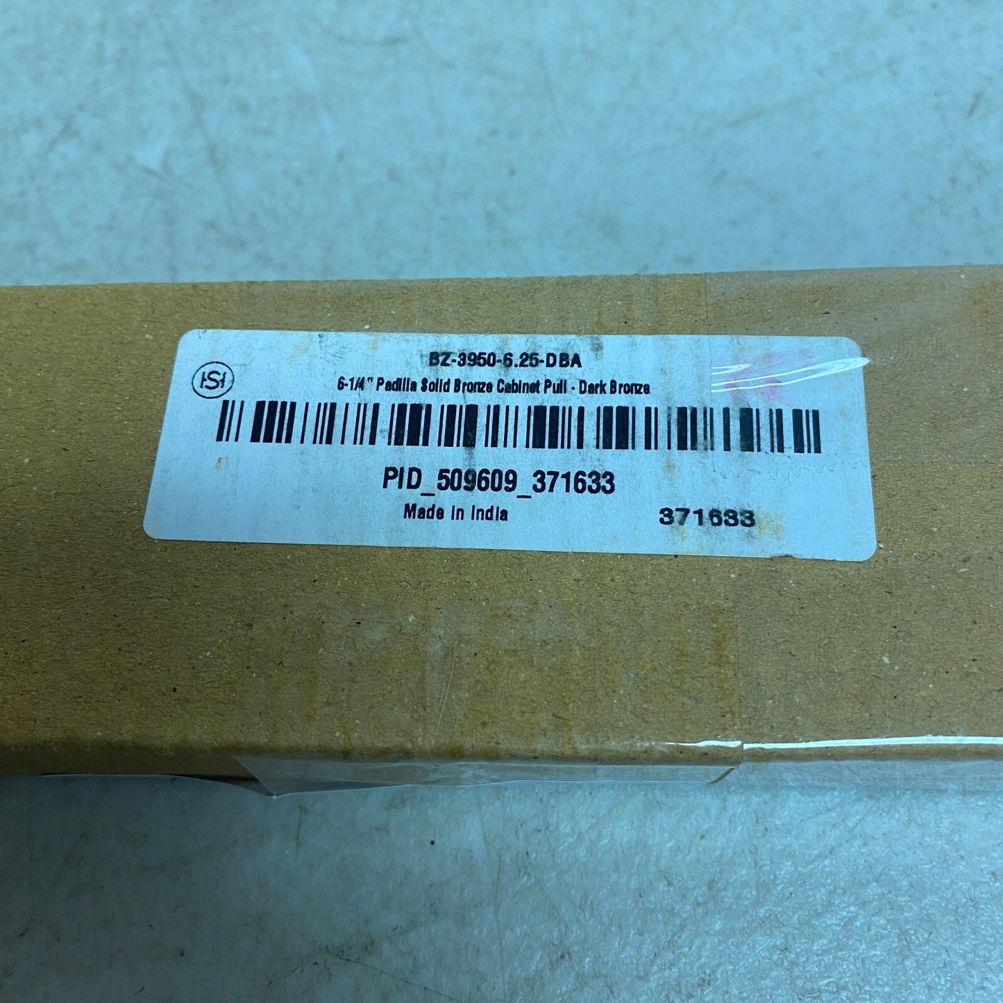 SIGNATURE HARDWARE 6-1/4" PADILLA SOLID BRONZE CABINET PULL DARK BRONZE