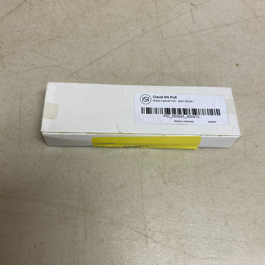 Signature Hardware Brass cabinet pull Satin Nickel Claud SN Pull