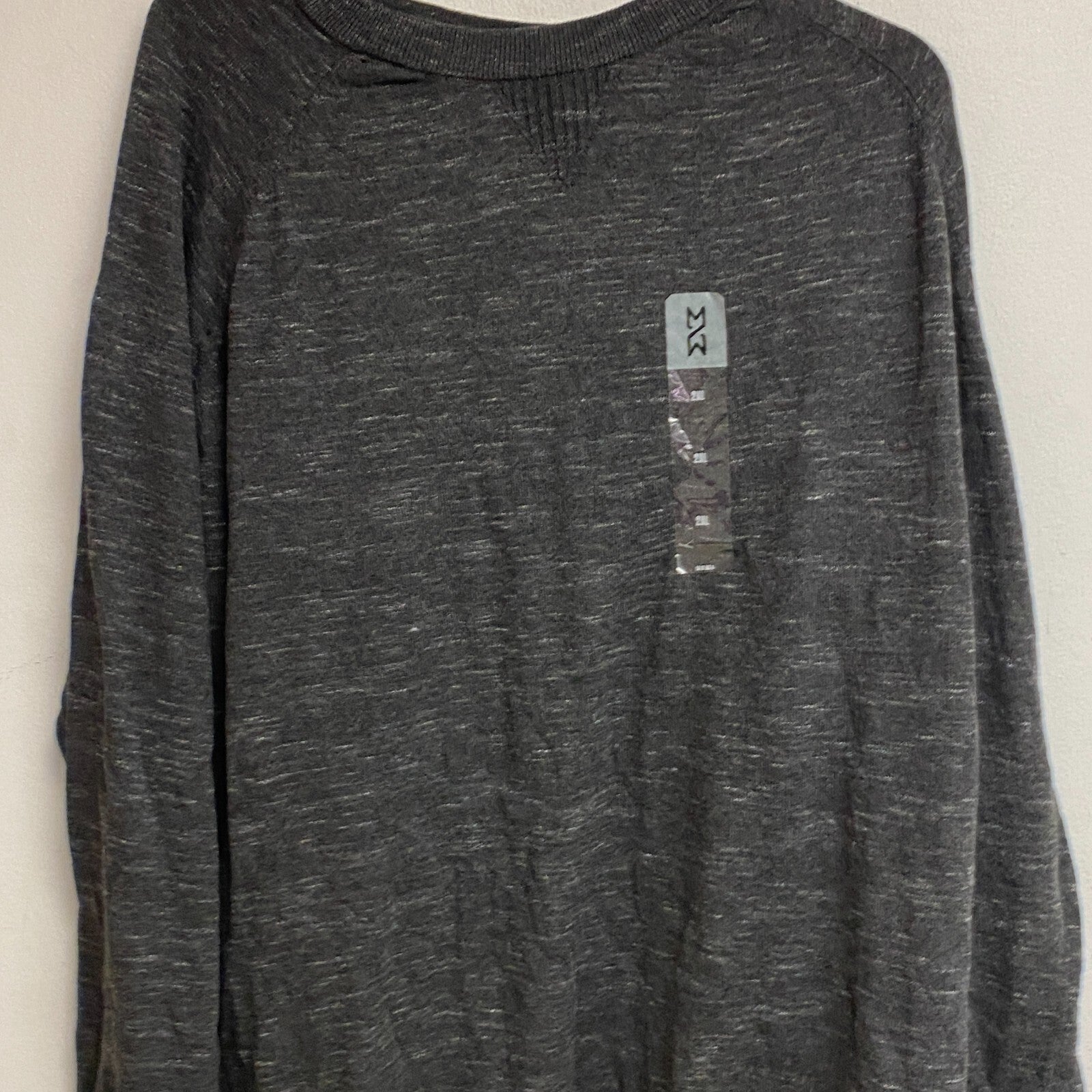 Mutual Weave Long Sleeve Crew Neck Sweater Size 2XL Color Dark Charcoal Heather