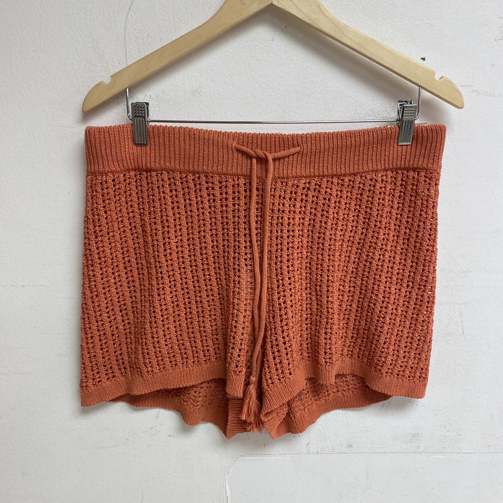 Calia Women's Sweater Knit Cover Up Mid Rise Swim Bottom Apricot Aura WSA23914