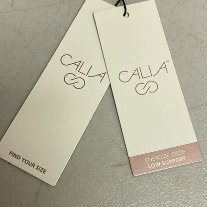 Calia Low Support Crop Brami Light Blue Sleeveless Solid WAX17368