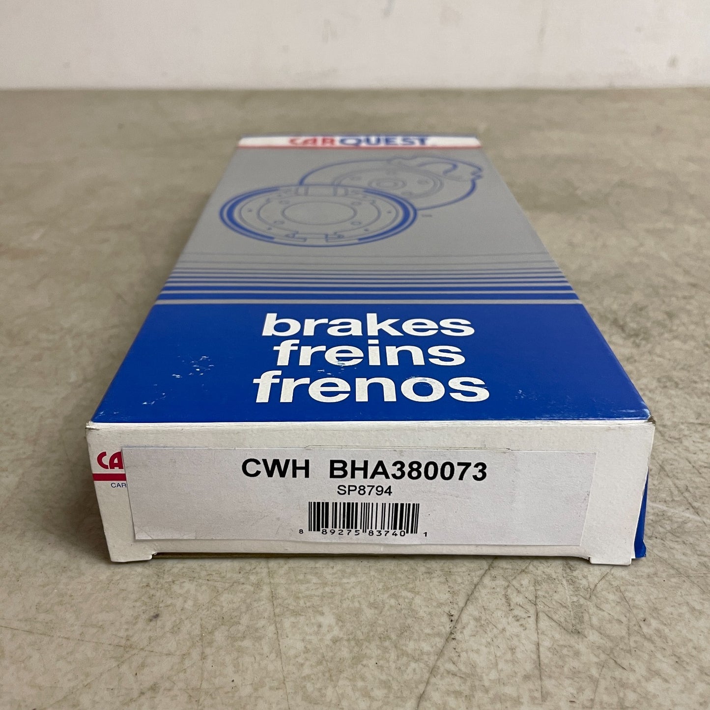 Carquest BHA380073 Brake Hydraulic Hose 11.9" EPDM Rubber w/ Gaskets & Washers