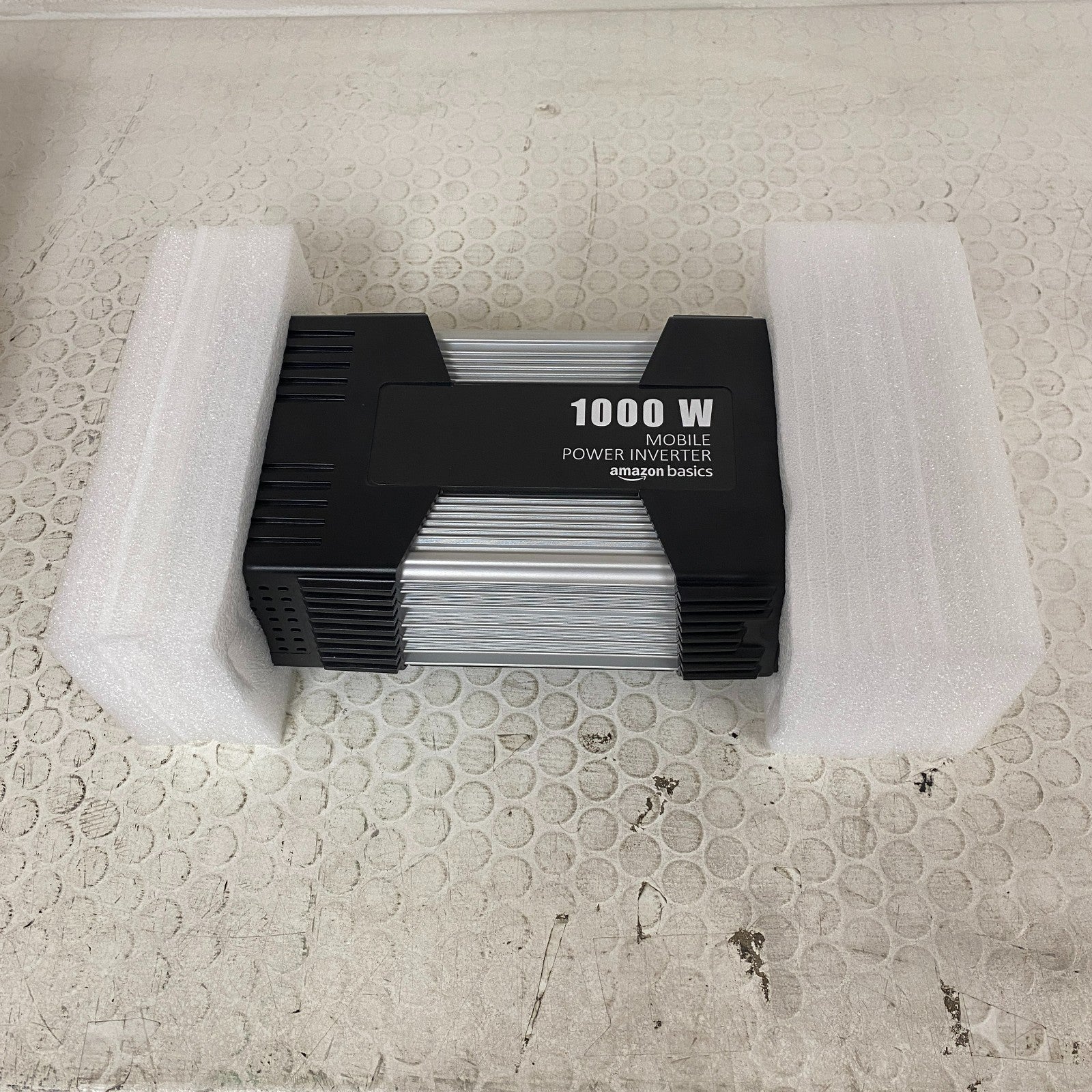 Amazon Basics 1000W Car Power Inverter 12V to 110V AC Converter Grey Compact