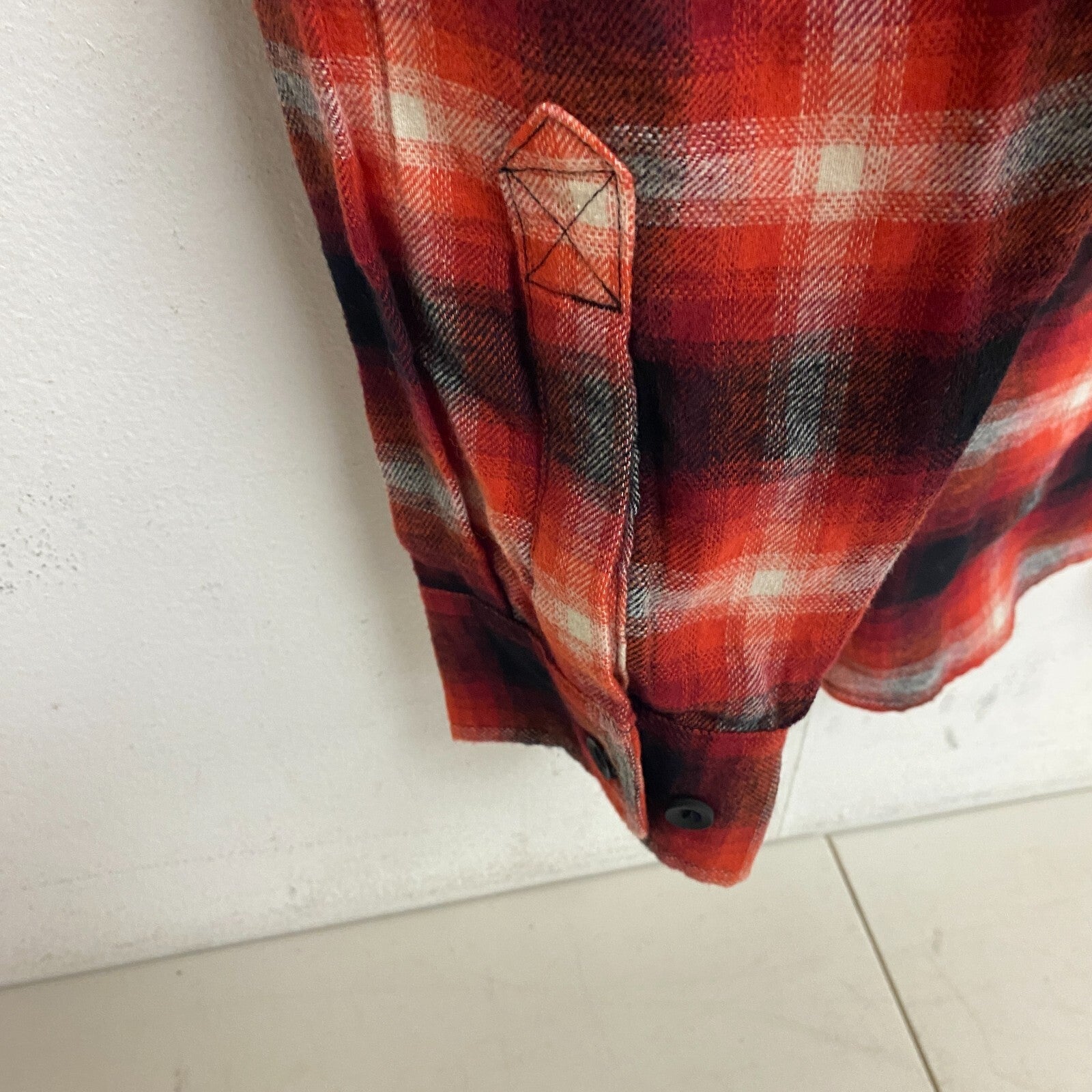 Alpine Design Men's AD M Brushed Flannel Long Sleeves Red Hickory Plaid ADM23300