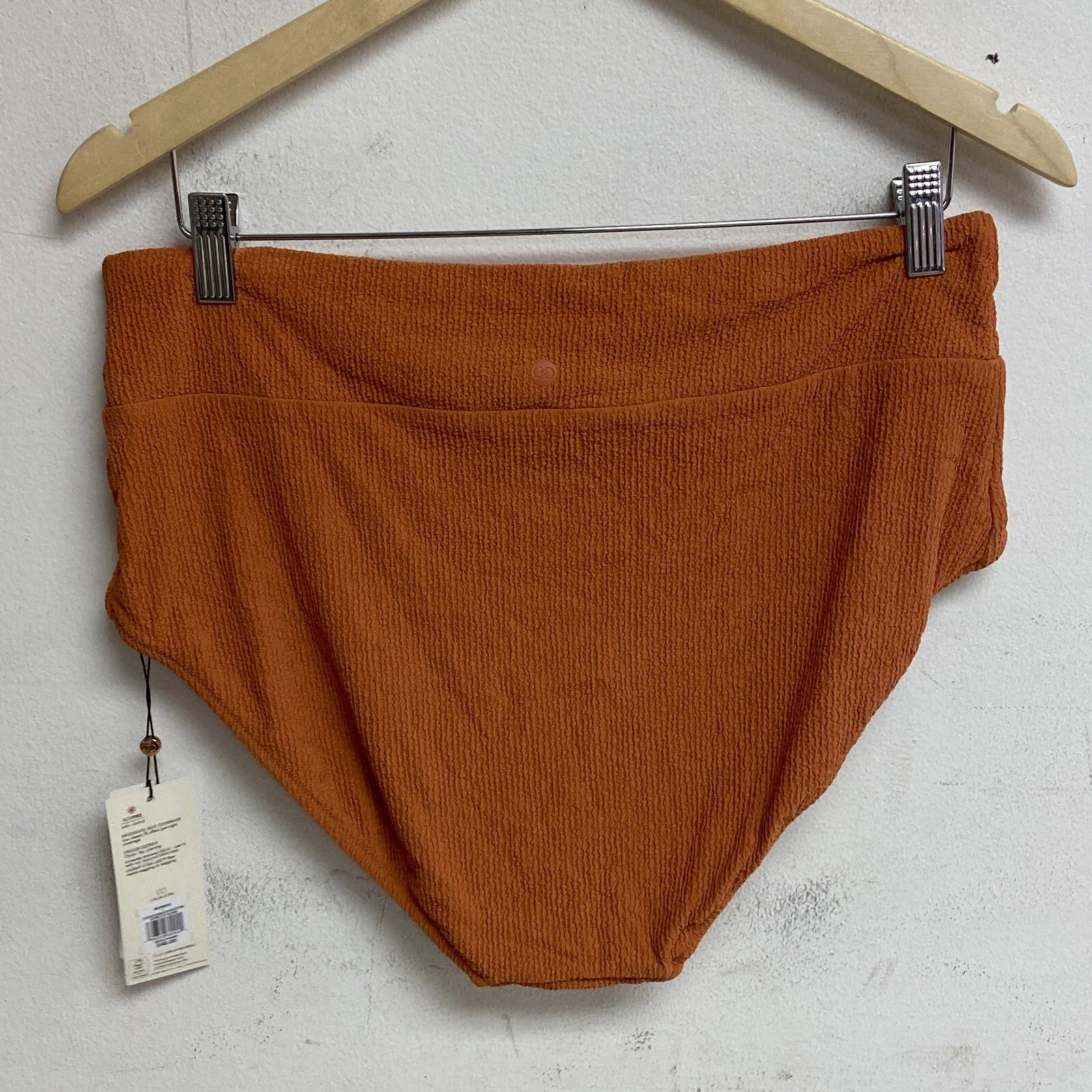 Calia Women's Wide Banded High Rise Swim Bottom APRICOT AURA WSA23408N