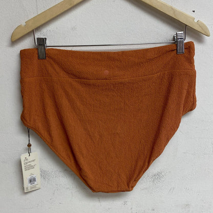 Calia Women's Wide Banded High Rise Swim Bottom APRICOT AURA WSA23408N