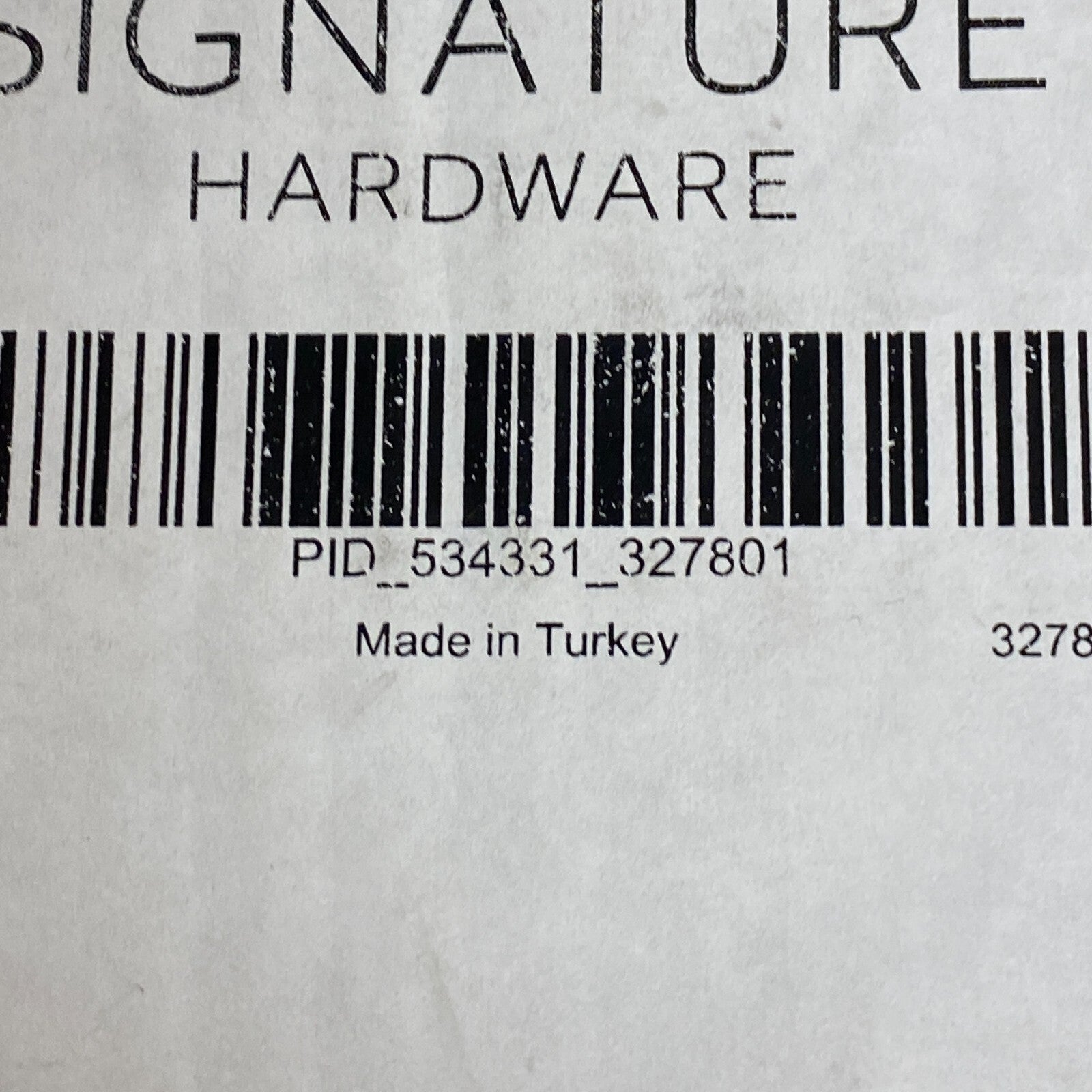 Signature Hardware CROMWELL RECTANGULAR PORCELAIN SINK RIGHT FAUCET HOLE