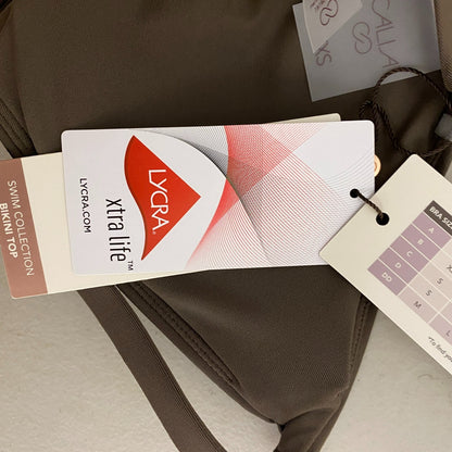 Calia Women's Triangle Bikini Top Coffee Grounds WSA23201