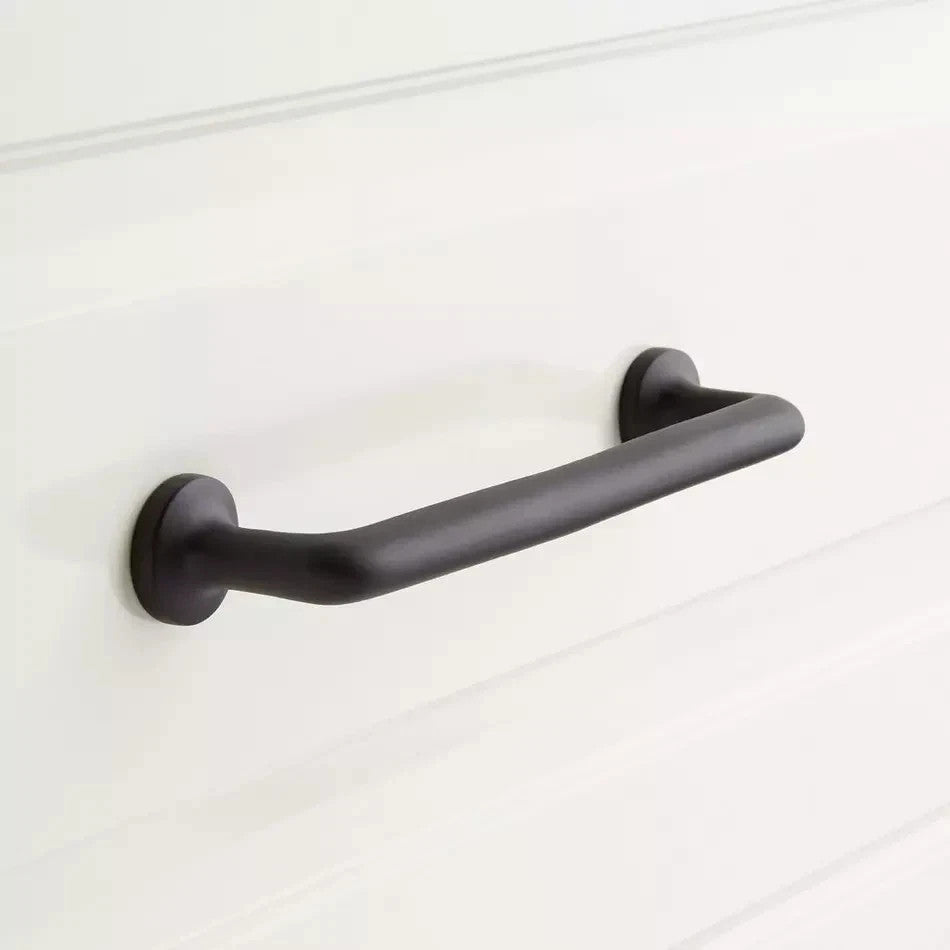 Signature Hardware 12'' Belfast Solid Brass Cabinet Pull Matte Black SH430859