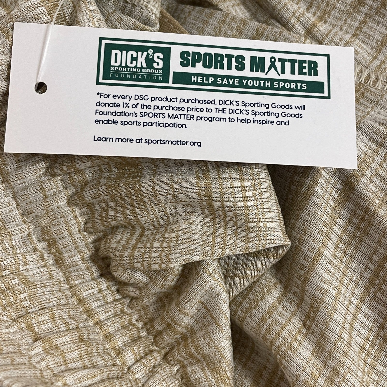 DSG Men's Novelty Textured Training Short CLASSIC KHAKI / PURE WHITE DAM20114N