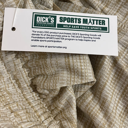 DSG Men's Novelty Textured Training Short CLASSIC KHAKI / PURE WHITE DAM20114N