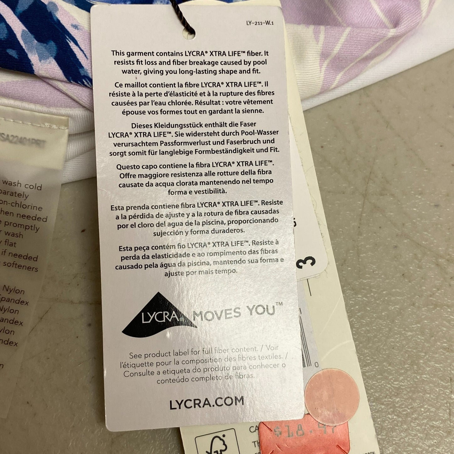 Calia Womens HR Twist Front Bottom bikini Watercolor Palms Multi  WSA22401PRT