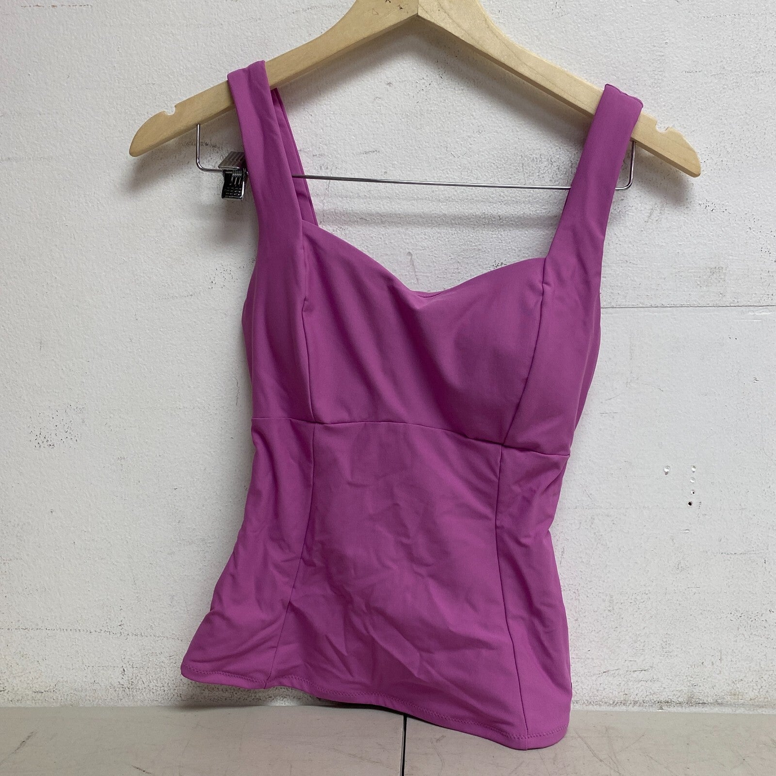 Calia Power Sculpt Swim High Support Tummy Control Tankini Geranium Purple New