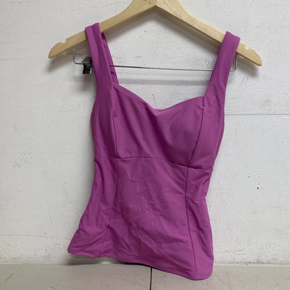 Calia Power Sculpt Swim High Support Tummy Control Tankini Geranium Purple New