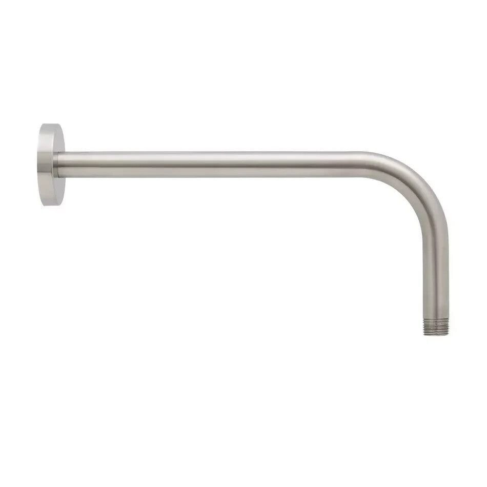 Signature Hardware Cylindrical Wall-Mount Shower Arm - Brushed Nickel