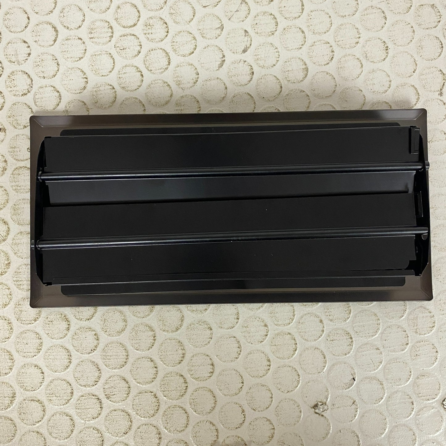 Signature Hardware Contemporary Steel Floor Register 4″×10″ Oil‑Rubbed Bronze