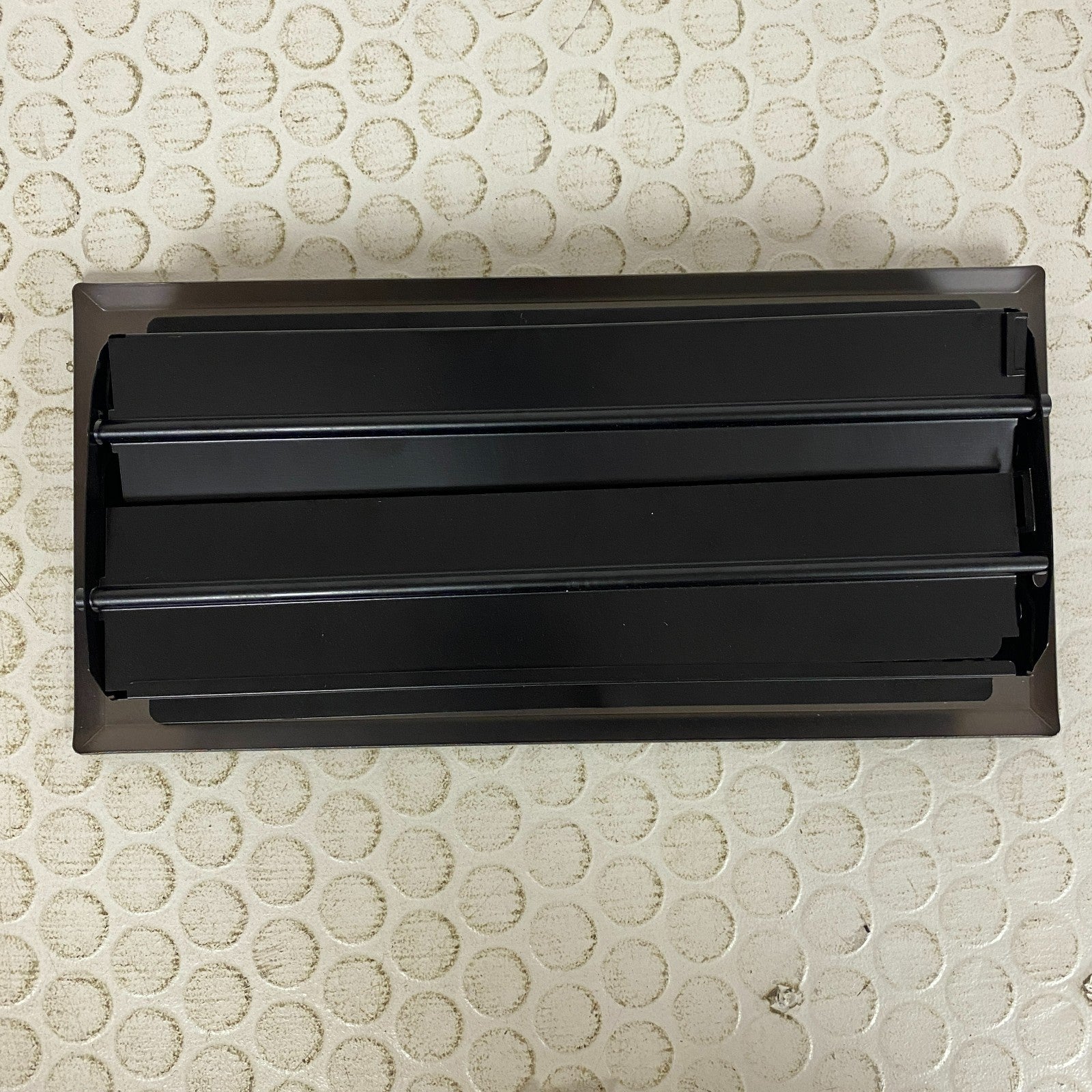 Signature Hardware Contemporary Steel Floor Register 4″×10″ Oil‑Rubbed Bronze