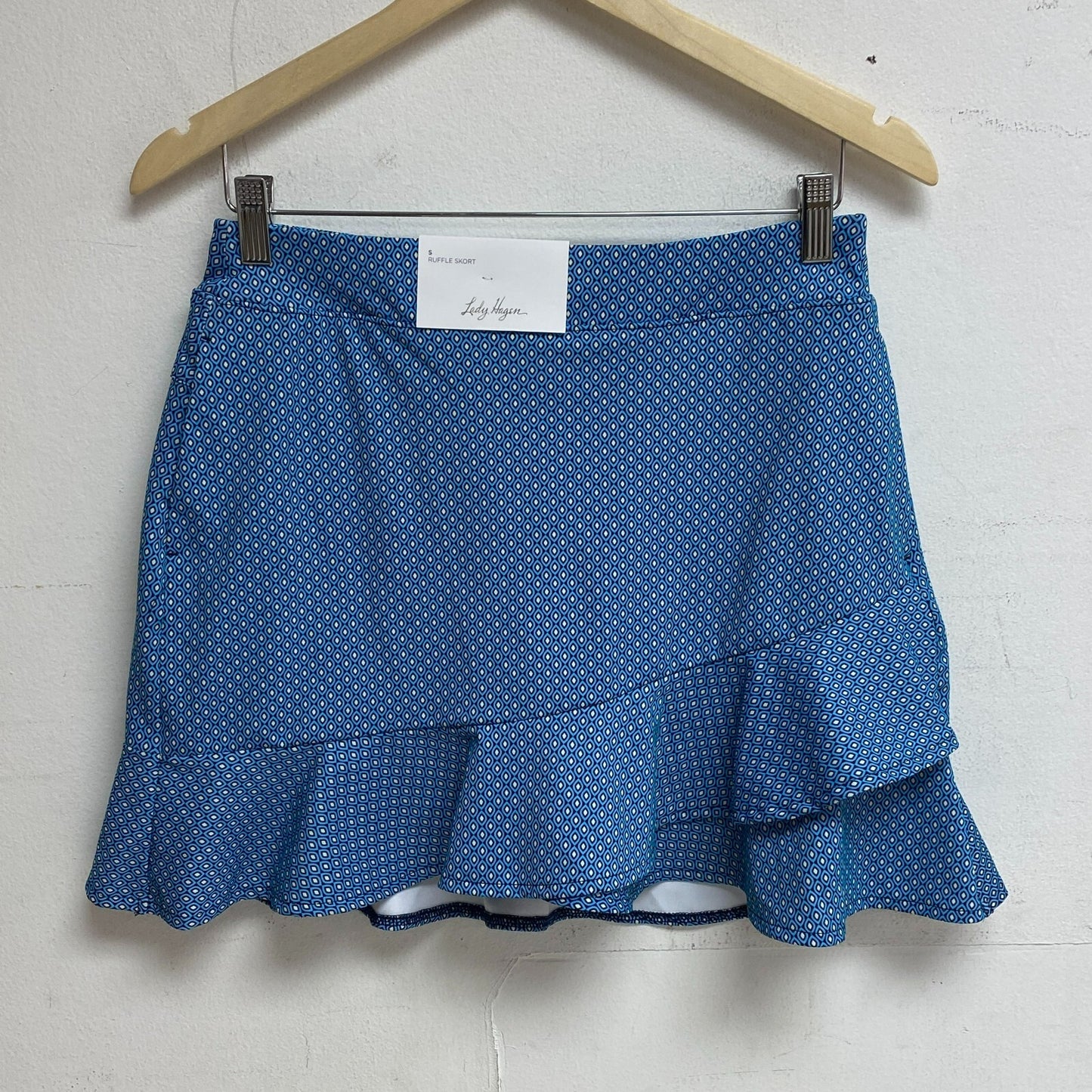 Lady Hagen Women's Overlap Ruffle Skort Navette Blue UPF WGH17453