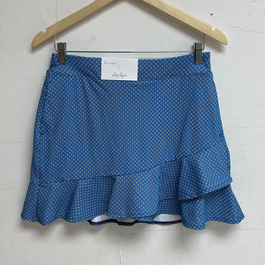 Lady Hagen Women's Overlap Ruffle Skort Navette Blue UPF WGH17453