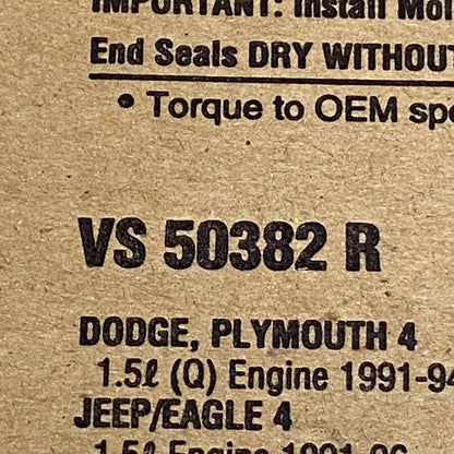 FEL-PRO VS50382R Valve Cover Gasket Set 91-96 Dodge Colt Mitsubishi Mirage 1.5L