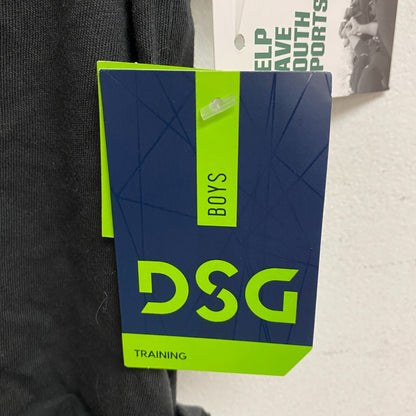 DSG Boys Solid Cotton Graphic Tee Pure Black Soccer Chili spic DAB21108