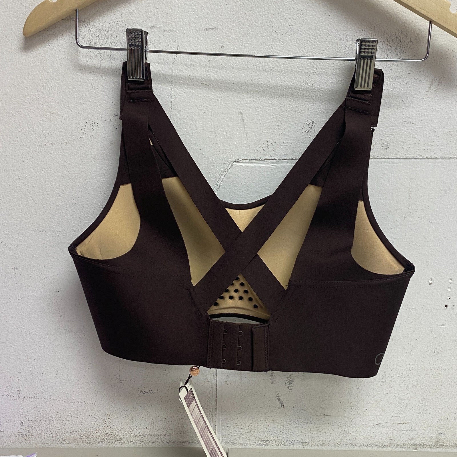 Calia Womens Give It Your All Crossback Bra Cocoa Dreams WAX17101 BRAND NEW