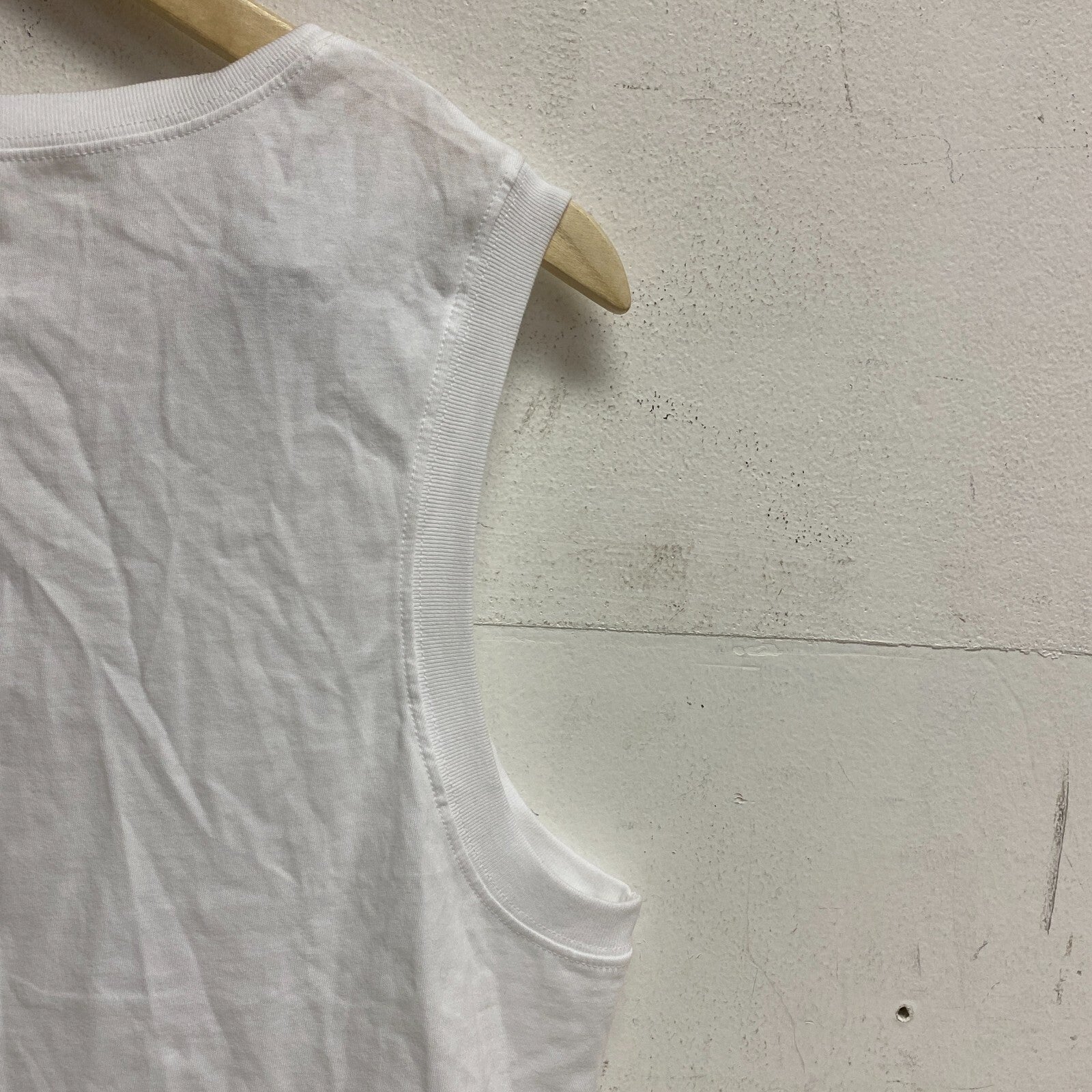 DSG Women's Cotton Relaxed Fit Muscle Tank Pure White DAW13100H