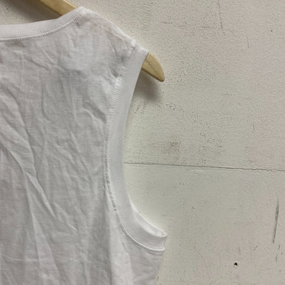 DSG Women's Cotton Relaxed Fit Muscle Tank Pure White DAW13100H